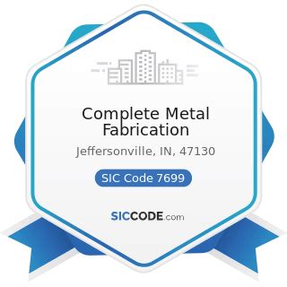 sic code metal fabrication|naics code for steel fabrication.